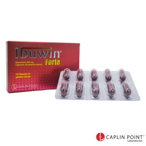 IBUWIN FORTE (IBUPROFENO 800MG GELATINA BLANDA) X 10 CAPSULAS